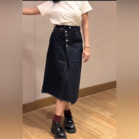 Like new Momotaro Jeans 12oz GTB Selvedge Denim Wrap Skirt. - Picture 5 of 16
